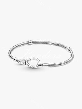 Pandora Moments Infinity Knot Snake Chain Bracelet